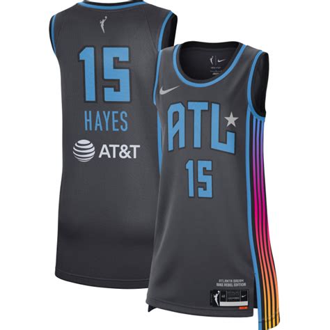 nike adult atlanta dream tiffany hayes black replica rebel jersey|atlanta dream hats.